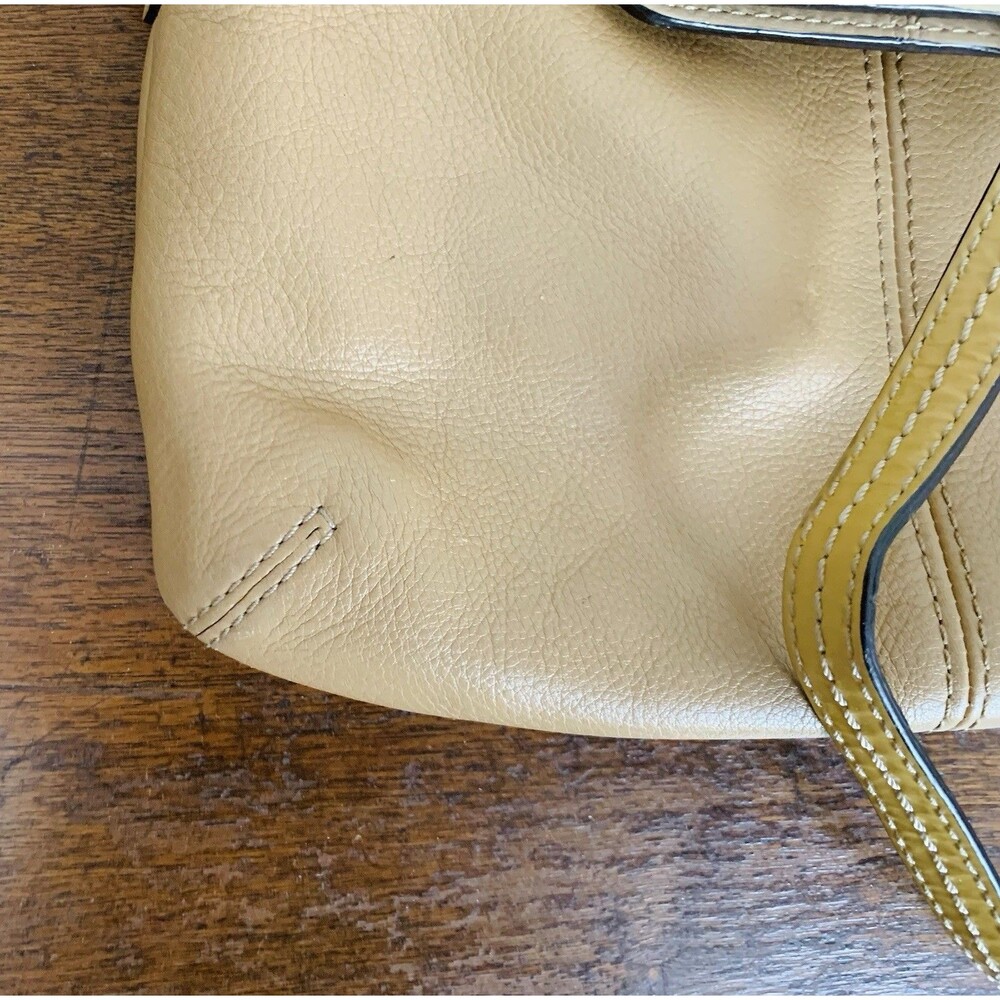 COACH 13388 Pristine! Bonnie Cashin Vintage tan two-tone leather foldover bag - Picture 5 of 9